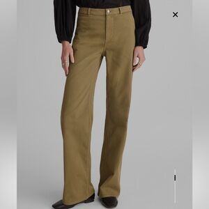 MADEWELL Wide Leg Pant in Twill NWT